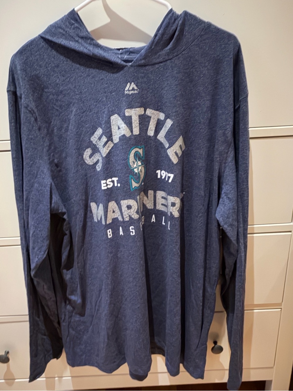 Majestic MLB Collection
Seattle Mariners
Hooded Long Sleeve Shirt Men's XL